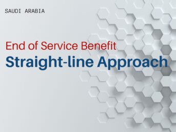 IAS 19 straight-line approach for actuarial valuation Saudi EOSB